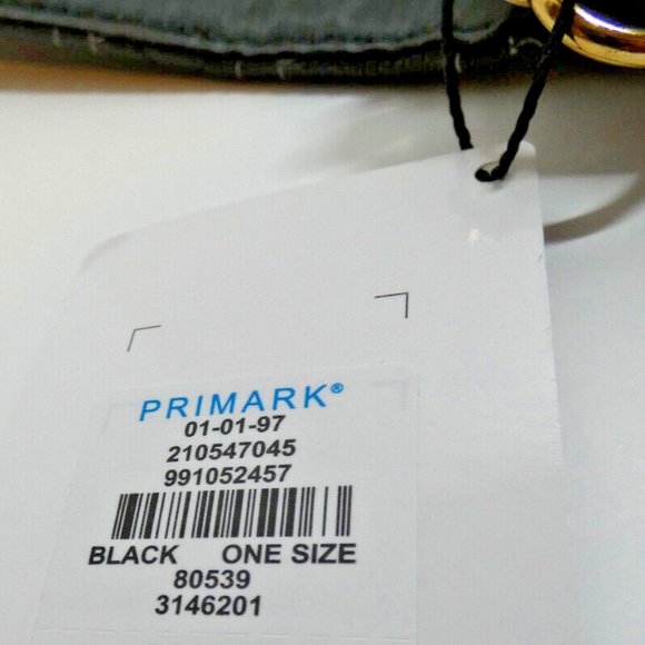 Disney Crossbody Bag Purse Mickey Minnie Mouse Black Embossed Gold Chain NWT - Picture 13 of 14